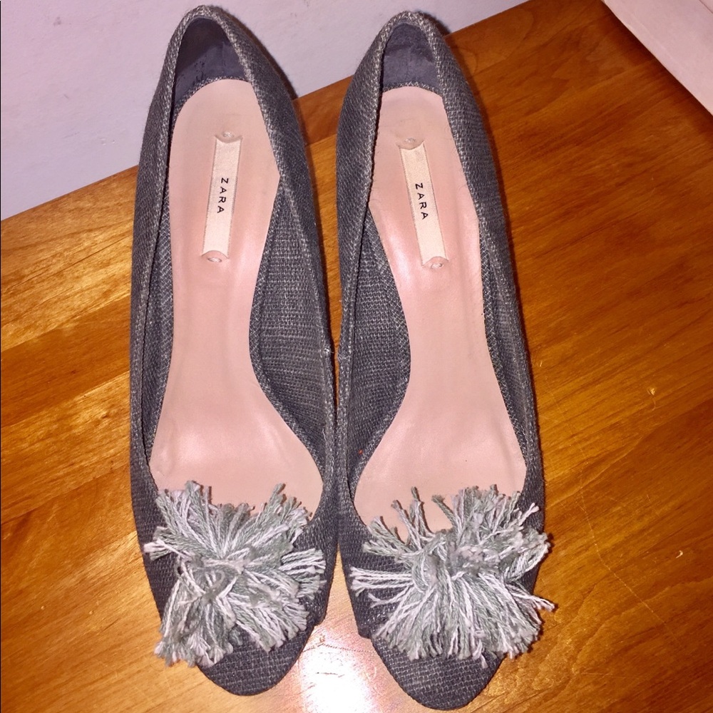 Zara wedge espadrilles